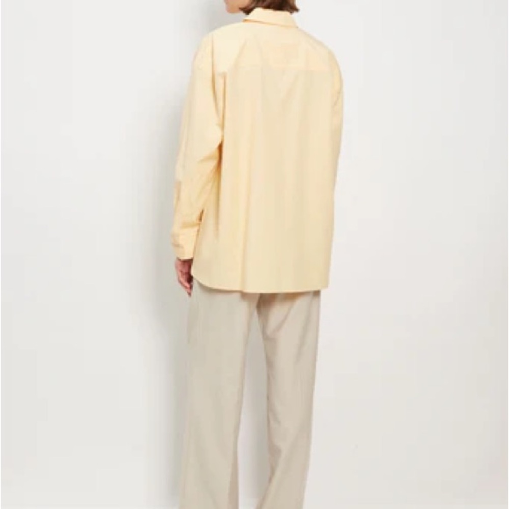 Loulou Studio Light Yellow Button-Up Shirt - Picture 3 of 7